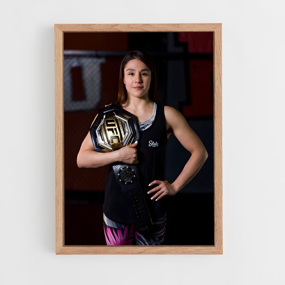Poster Championne Grasso – affiche MMA (vue 4)
